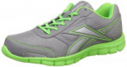 Reebok Men's Ree Scape Run Flat Grey, Neon Green and Silver Running Shoes - 10 UK/India (44.5 EU)(11 US) (BS7256)