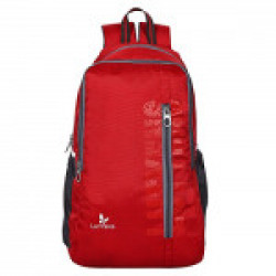 Lutyens Red Spacious School Bag & Casual Backpack (31L) (Lutyens_1019)