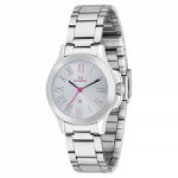 Maxima Analog Silver Dial Women's Watch - 42900CMLI