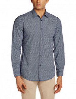 Adamo London Men's Casual Shirt (SHTADSU16024_Medium_Blue)