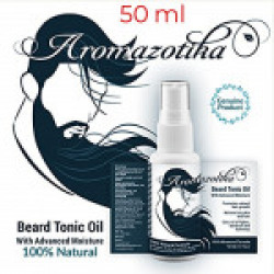 Aromazotika Beard & Hair Growth Tonic Oil With Advanced Moisturizer For Men - 50Ml