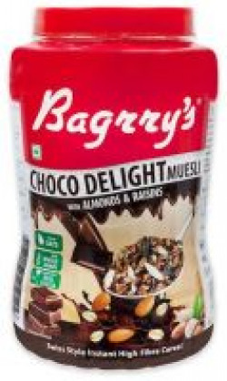 Bagrry's Healthy Crunch Choco Delite Muesli 1Kg Jar