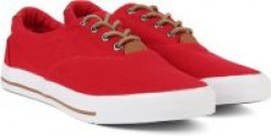 Peter England PE Sneakers For Men  (Red, Brown)