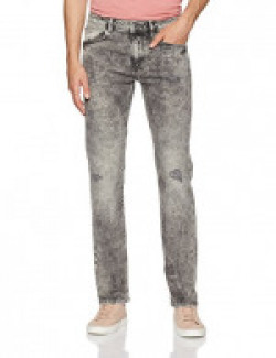 Celio Men's Straight Fit Jeans (8904231550087_Gris_32W x 32L)