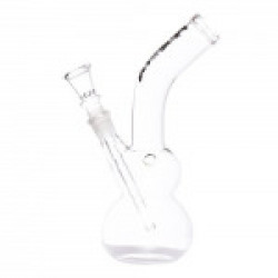 Metier WPG207 Double Bulb Glass Water Bong (2.8 cm x 2.8 cm x 25 cm, Clear)