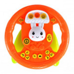 Planet of Toys Educational Big Steering Wheel with Lights and Music Effects