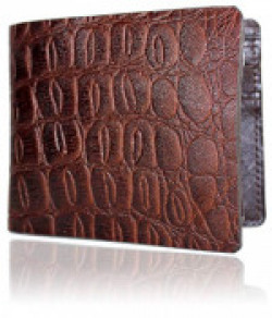 Fargo Tan Men's 100% Genuine Leather Wallet (Croco_FG-008)