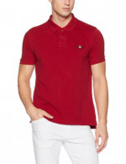 U.S. Polo Assn. Men's Solid Regular Fit Cotton Polo (USTS5797_USPA Red_Large)