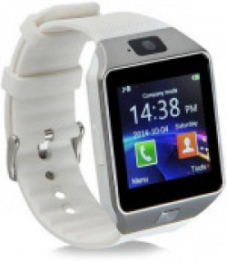 Padraig Dz09 Bluetooth Smart Watch Sport SIM Card and TF Card with Camera White Smartwatch(White Strap Free Size)