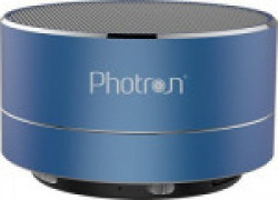 Photron P10 Wireless Super Bass Mini Metal Aluminium Alloy Portable With Mi 3 W Bluetooth  Speaker(Blue, Stereo Channel)