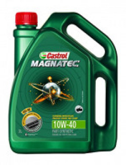 Castrol MAGNATEC 10W-40 API SN Part-Synthetic Engine Oil for Petrol Cars (3 L)