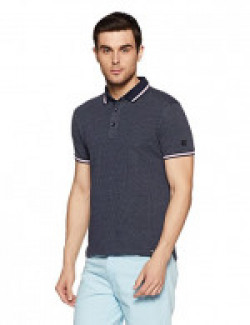 Fila Men's Plain Regular Fit Cotton Polo (12005319_Uniform Blue_X-Large)
