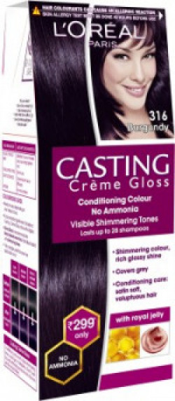 L'Oreal Paris Casting Creme Gloss Hair Color(316 Burgundy)