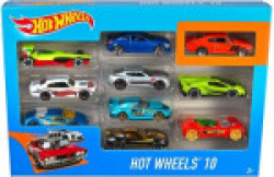 Hot Wheels 10 cars Gift Pack(Multicolor, Pack of: 10)