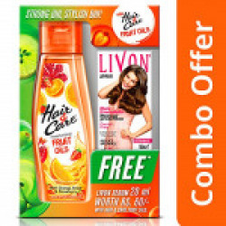 Hair and Care Fruit Oils with Orange, Anaar and Strawberry, 200 ml with Free Livon Serum Worth Rupees 60