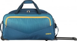 American Tourister OHIO WHEEL DUFFLE 55 cm- BLUE Duffel Strolley Bag(Blue)