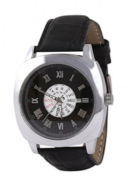 Crazeis Stylish Round Dial/Case with Leather Strap Analog Watch for Men/Boys (New Collection)