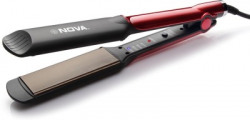 Nova Temperature Control Professional NHS 870 Hair Straightener(Black/Red)