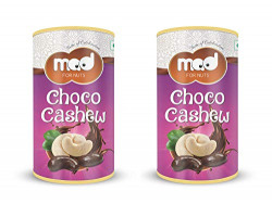 MAD Coated Roasted Cashews Chocolate (Rich Dry Fruit Chocolate) (95 Grams + 95 Grams)