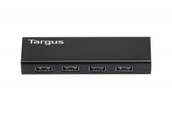 Targus ACH134AP USB 2.0 4-Port Hub with Detactable Cable (Black)