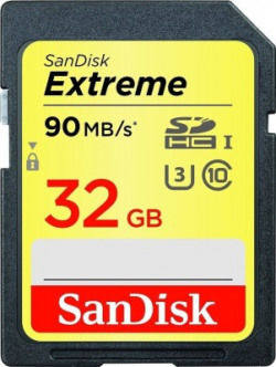 SanDisk Extreme 32 GB Extreme SDHC Class 10 90 MB/s  Memory Card