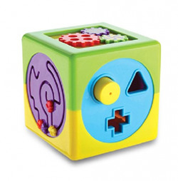 Toyhouse THJL394 Early Education Intelligence Baby Cube, Multi Color