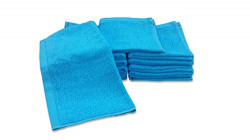 Divine Overseas 12 Piece Cotton Face Towel Set - Sky Blue
