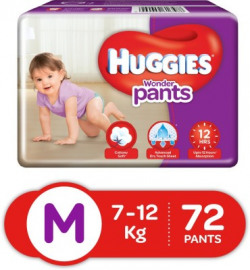 Huggies Wonder Pants Medium Size Diapers - M(72 Pieces)