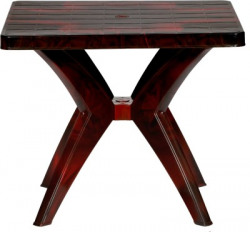 Cello Esquire Rosewood Plastic Outdoor Table(Finish Color - Rosewood)