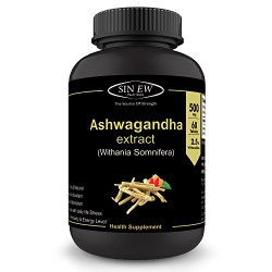 Sinew Nutrition Ashwagandha General Wellness Tablets 500mg (60 No.) | Anxiety Relief, Stress Support & Mood Enhancer Natural Supplement