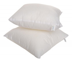 Homely Microfiber Cushion (12x12-inch, White) - Set of 2