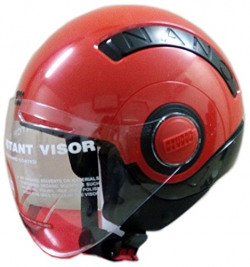 Studds Open Face Nano 560 Helmet - S (Red/Black)