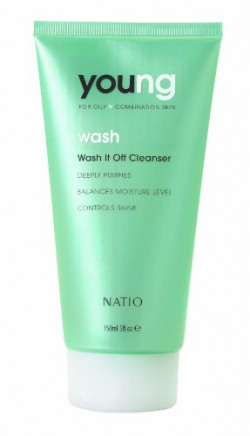 Natio Young For Oily Combination Skin Wash It Off Cleanser, 150ml