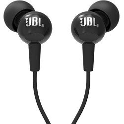 JBL C100SI In-Ear Headphones with Mic (Black)