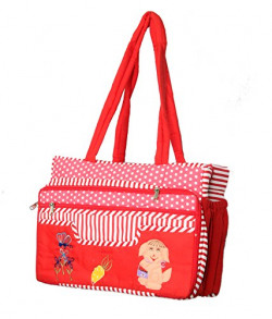 Kuber Industries Fabric 40 cms Red Baby Bag (KUBNE032200)