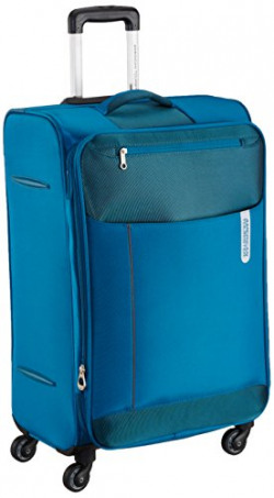 American Tourister Portugal Polyester 79 cms Teal Soft Sided Suitcase (AMT Portugal SP 79CM Teal)