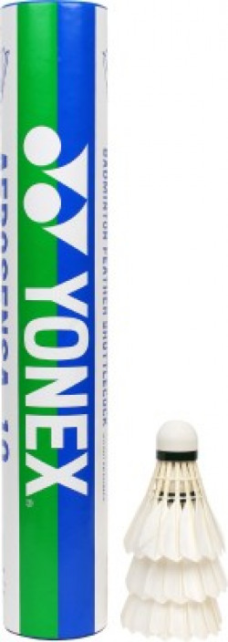 Yonex AS 10 Feather Shuttle  - Multicolor(Medium, 77, Pack of 12)