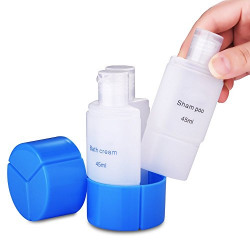 INOVERA (LABEL) Travel 3 in 1 Shampoo Cream Lotion Storage Plastic Dispenser Bottle (Assorted Colour)