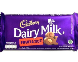 Cadbury Dairy Milk Fruit & Nut Chocolate Bar, 165g