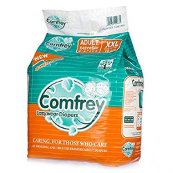 (MRP Error) Comfrey Adult Pant type Easy Wear Diapers XXLarge - 10 Pcs/Pack, Size - 35inches to 47inches (Pack of 10)