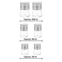 Steelo Belly Container Set, 6-Pieces