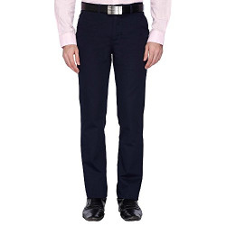Stop by Shoppers Stop Mens 5 Pocket Solid Formal Trousers