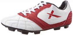 Vector X Armour Football Shoes, Size 8 (White/Maroon)