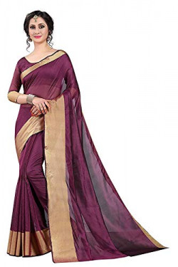 Crazy Women's Indian Kalamkari Silk Festive Wear Saree with Blouse Piece (Magenta)