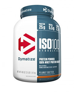 Dymatize Nutrition ISO 100 Whey Protein Powder Isolate - 1.4 kg (Peanut Butter)