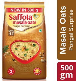 Saffola Masala Oats, Pongal Surprise, 500g