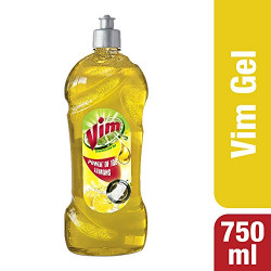 Vim Dishwash Gel, Lemon, 750 ml
