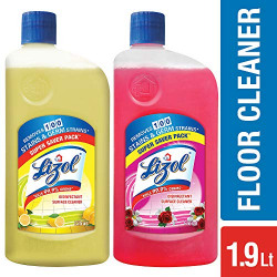 Lizol Disinfectant Floor Cleaner - 975 ml (Pack of 2, Floral)