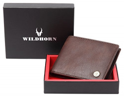 WildHorn Brown Men's Wallet (WH2052 Crackle)