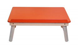 Sattva Portable Folding Laptop/Study Table Orange Colour